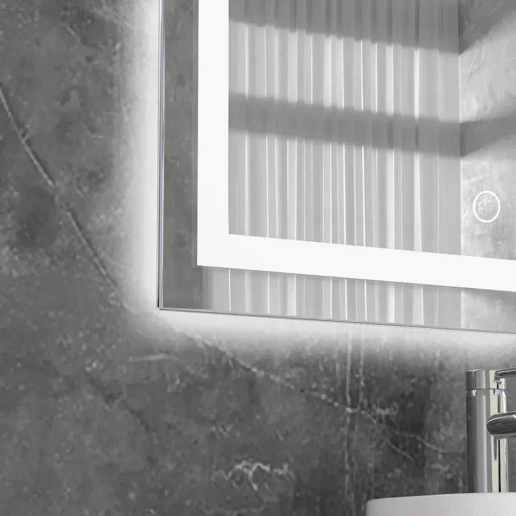 Espejo LED Rectangular con Desempañante 60x40 cm