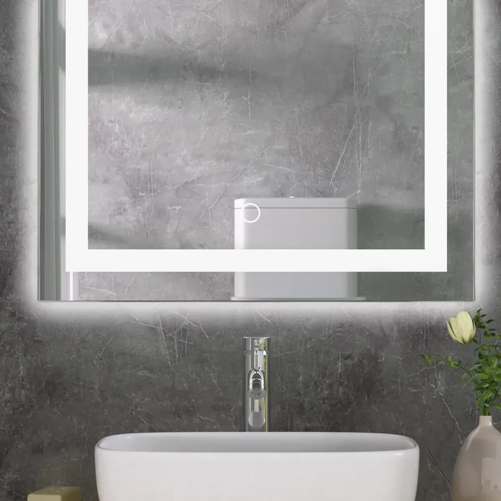 Espejo LED Rectangular con Desempañante 60x40 cm