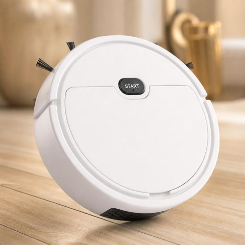 Aspiradora Robot Barredora color blanco, primer plano