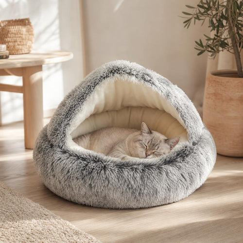 Cama Cueva Acolchonada para Gatos y Mascotas - foto principal