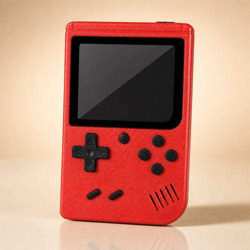Consola Retro Portátil 400 Juegos, color rojo