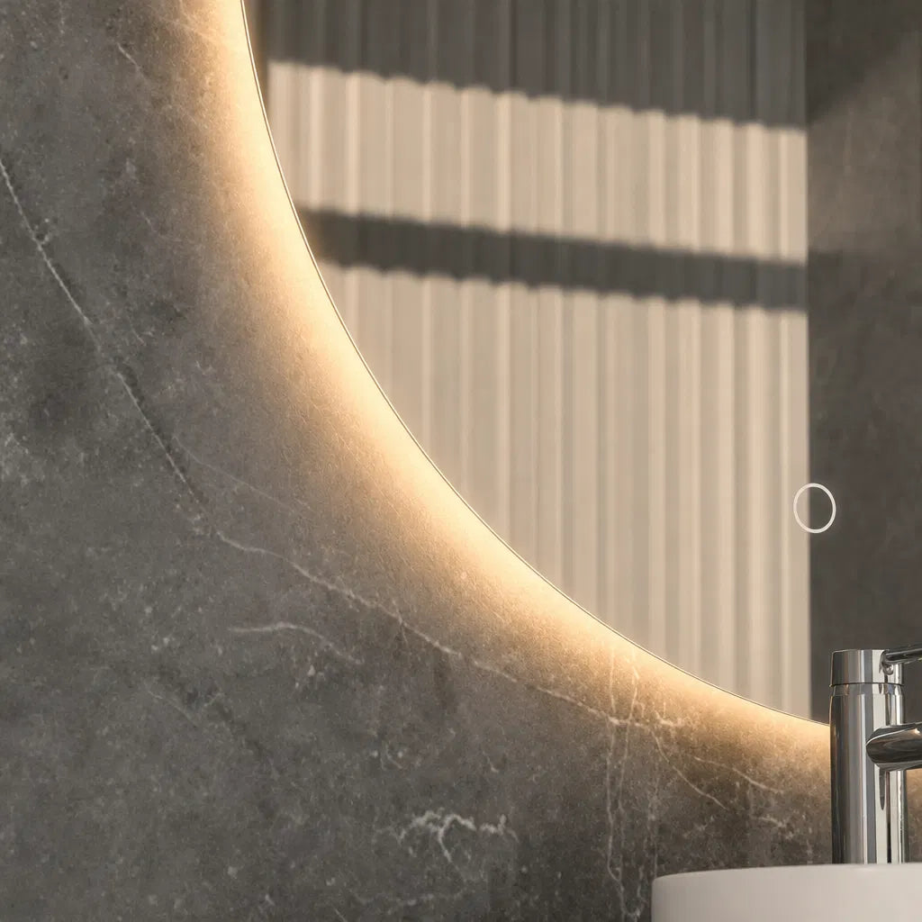 Espejo LED Circular Táctil con 3 Tonos de Luz 48 cm